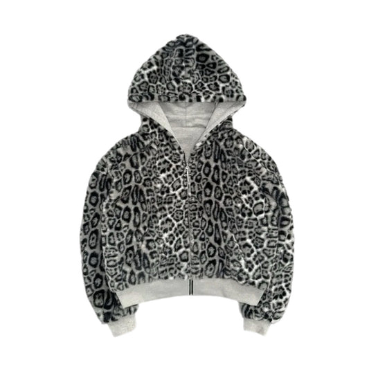 LEOPARD CLOUD Two Side Zip Up