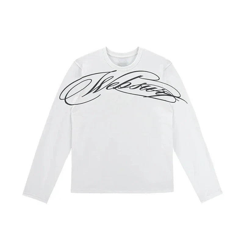 CROSSED SCRIPT CLOUD Long Sleeved